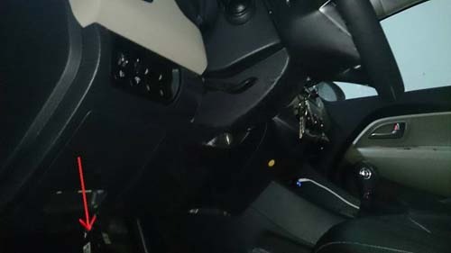 Диагностический разъем Kia Rio