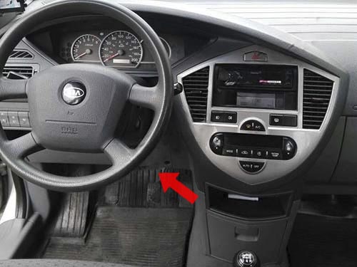 Диагностический разъем Kia Carens