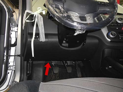 Диагностический разъем Kia Ceed