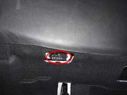 Диагностический разъем Kia Ceed