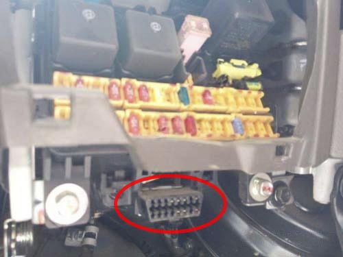 Где находится диагностический разъем Hyundai Porter