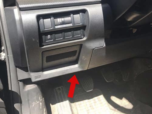 Диагностический разъем Subaru Crosstrek