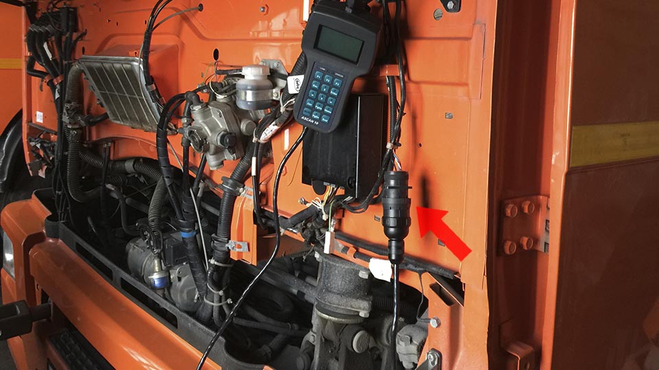 Диагностический разъем КАМАЗ 4325