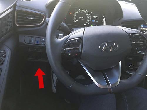 Диагностический разъем Hyundai Ioniq