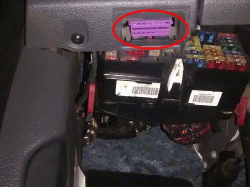 Диагностический разъем Volkswagen Amarok