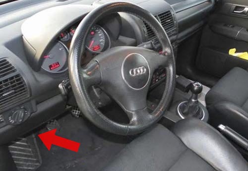 Диагностический разъем Audi A2