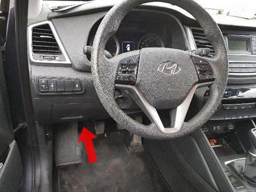 Диагностический разъем Hyundai Tucson