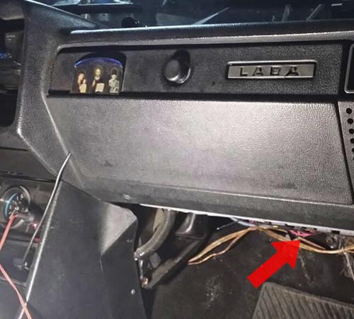 Диагностический разъем Lada 2107