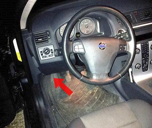 Диагностический разъем Volvo C30