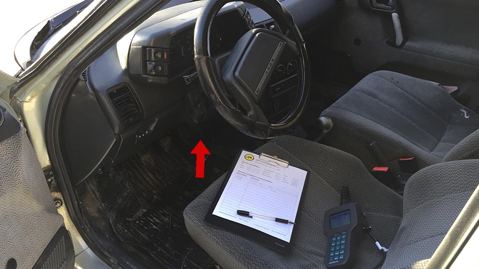 Диагностический разъем Lada 2112